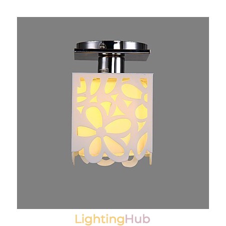 Rustic Lodge Mini Style Electroplated Flush Mount Light Rustic Lodge Mini Style Electroplated Flush Mount Light