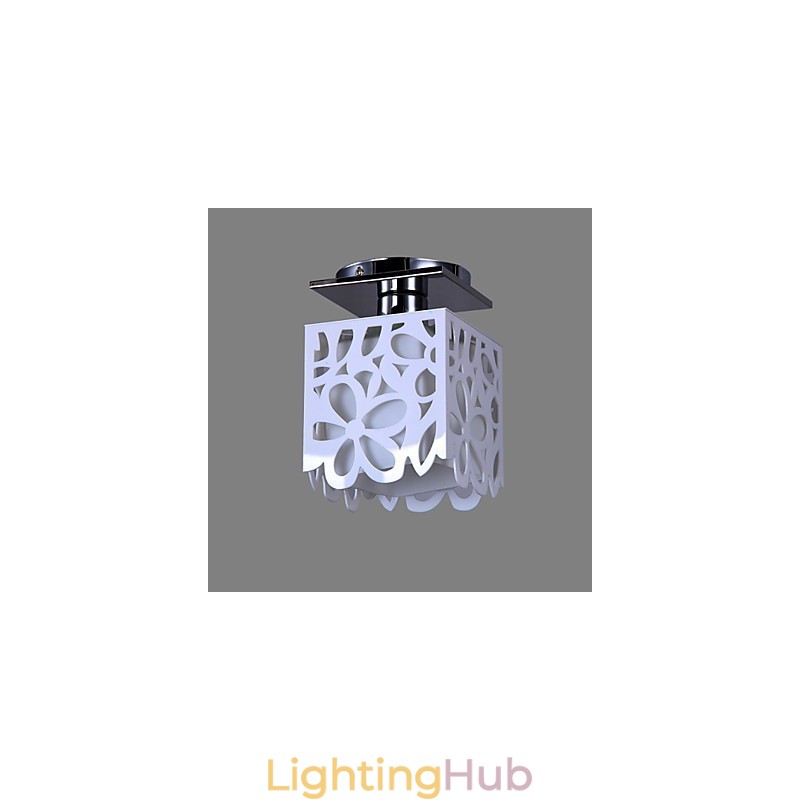 Rustic Lodge Mini Style Electroplated Flush Mount Light
