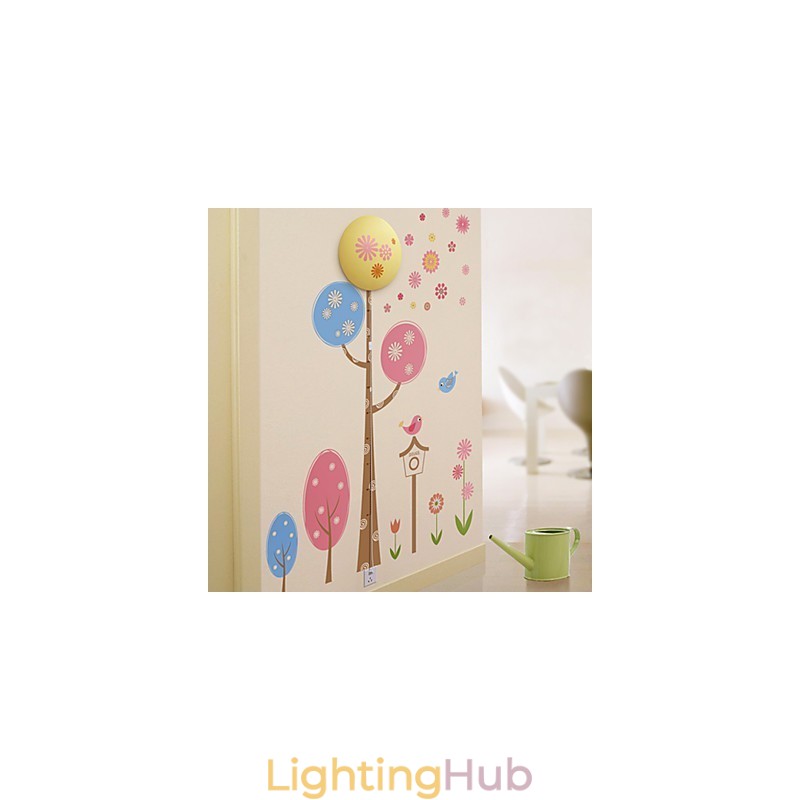 Creative 3 D Wall Paper Wall Lamp Modern Night Light Can Remove The Wall Stickers Lights