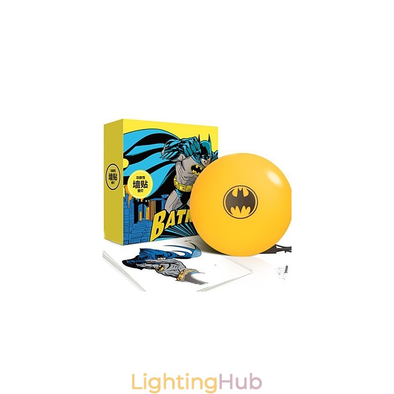 Creative Fashion Batman Wallpaper Diy Wall Stick Small Night Lamp Wall Lamp Lights