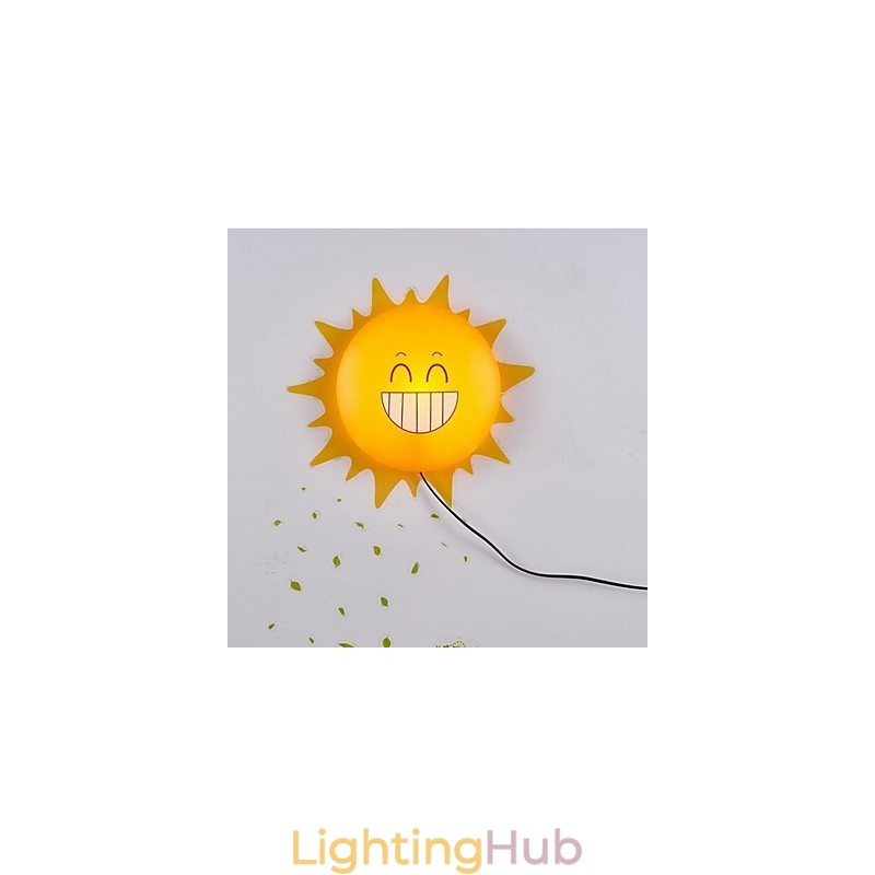 Wallpaper Wall Lamps Flower Face DIY Fun Atmosphere Nightlight Children Bedside lamp Decoration Sun