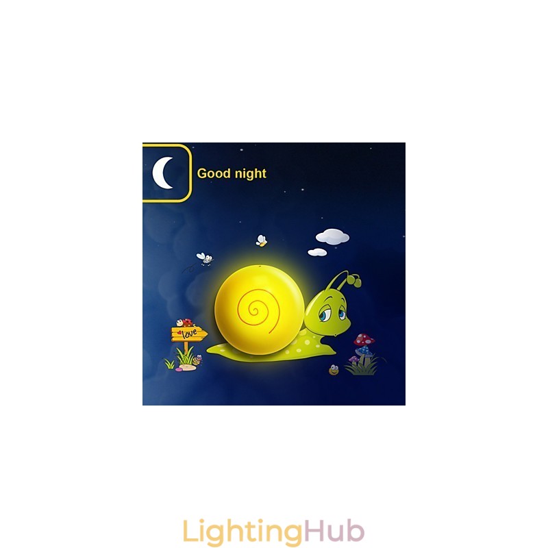 Snail High Temperature Resistant Plastic Light And 10 C Can Remove Creative 3D Wall Paper Wall Lamp