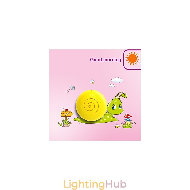 Snail High Temperature Resistant Plastic Light And 10 C Can Remove Creative 3D Wall Paper Wall Lamp