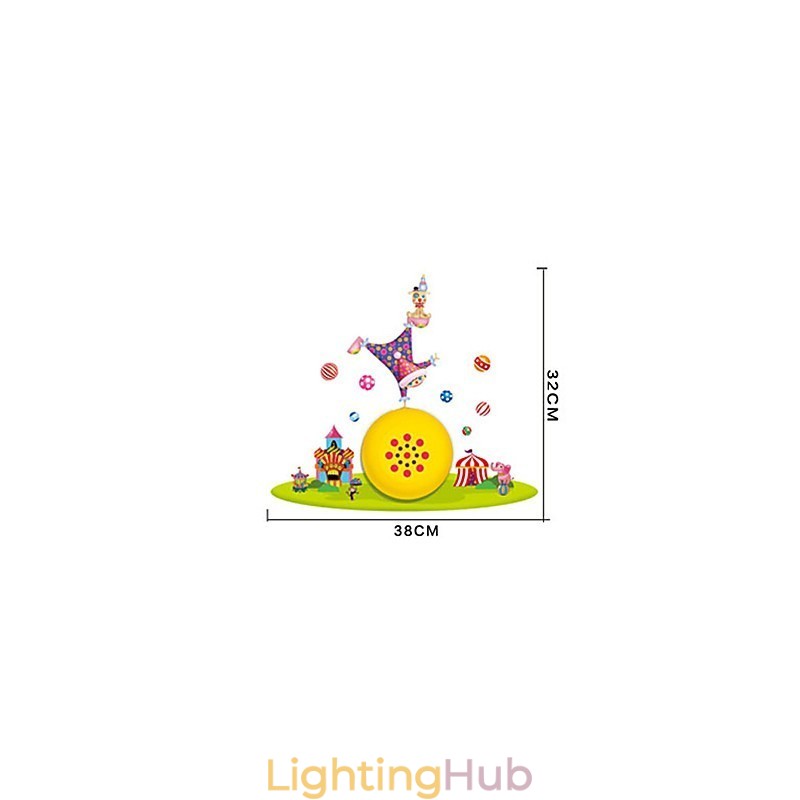 Clown High Temperature Resistant Plastic Light And 10 C Can Remove Creative 3D Wall Paper Wall Lamp