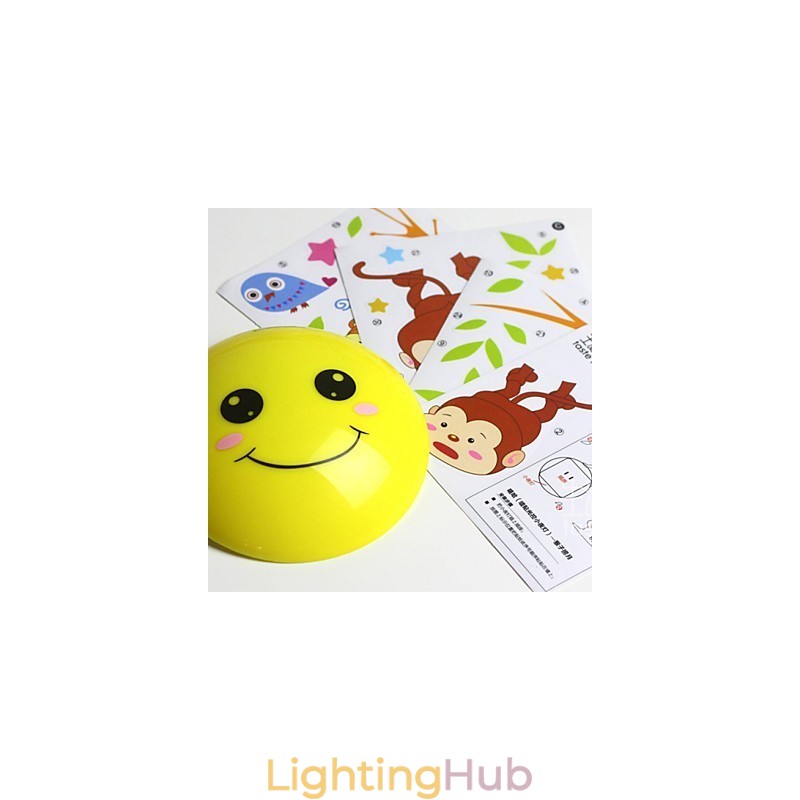 Wall stickers Monkeys light activated intelligent induction smetope adornment wall lamp