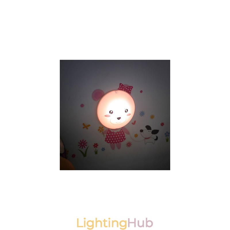 Wall stickers bear light activated intelligent electric induction smetope adornment wall lamp