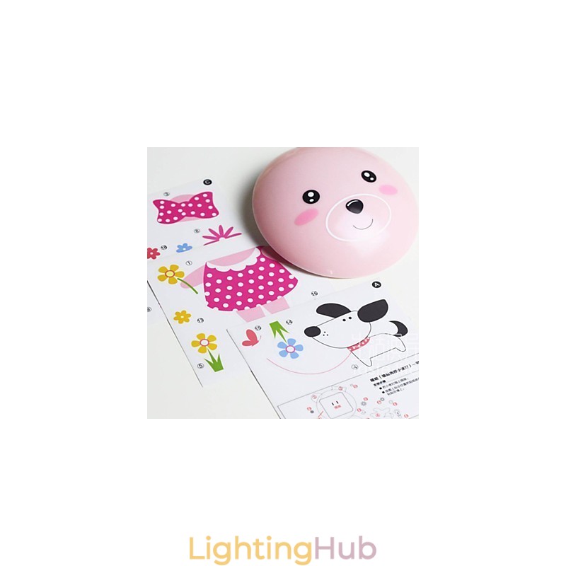 Wall stickers bear light activated intelligent electric induction smetope adornment wall lamp