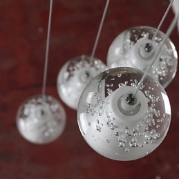 Modern Pendant Light Pendant Lamp G4 Retroifit 7 Lights Chrome Plating Crystal for Stairs Light