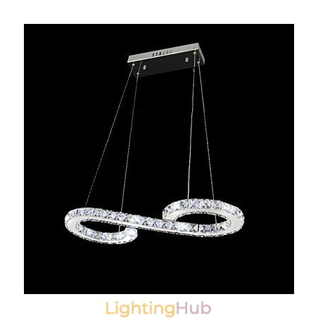 Modern Contemporary Crystal Chrome Metal Pendant Light Modern Contemporary Crystal Chrome Metal Pendant Light