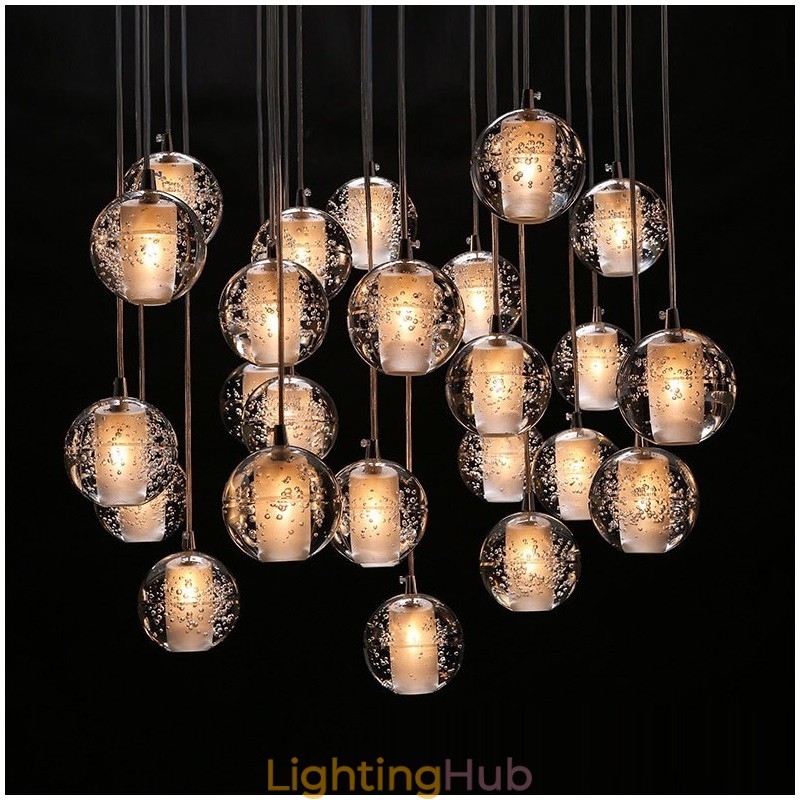 Creative Engineering Stage Meteorer Crystal Ball Pendant Light