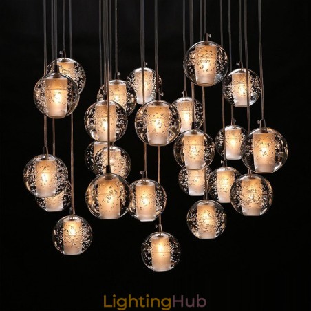 Creative Engineering Stage Meteorer Crystal Ball Pendant Light Creative Engineering Stage Meteorer Crystal Ball Pendant Light