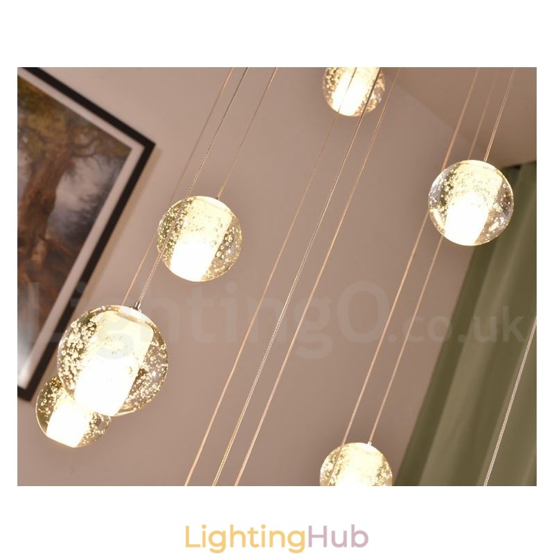Creative Engineering Stage Meteorer Crystal Ball Pendant Light