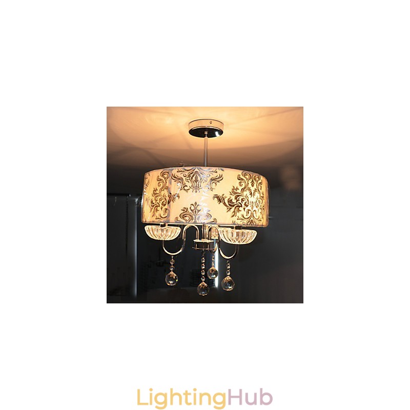 Modern Contemporary Crystal Electroplated Chandelier