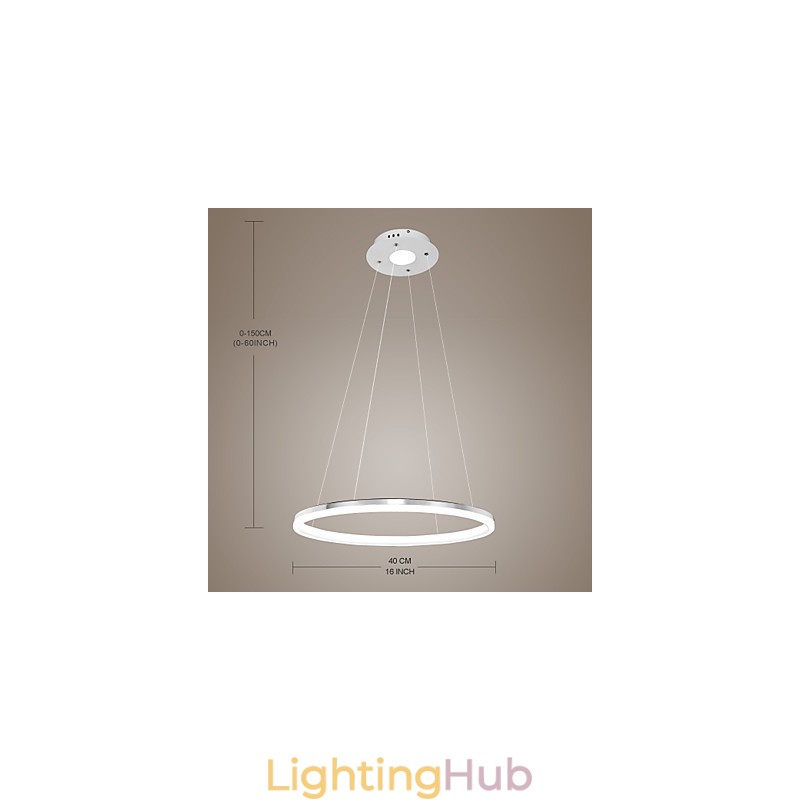 Modern Design Pendant Light High Quality Acrylic Single Ring Fit