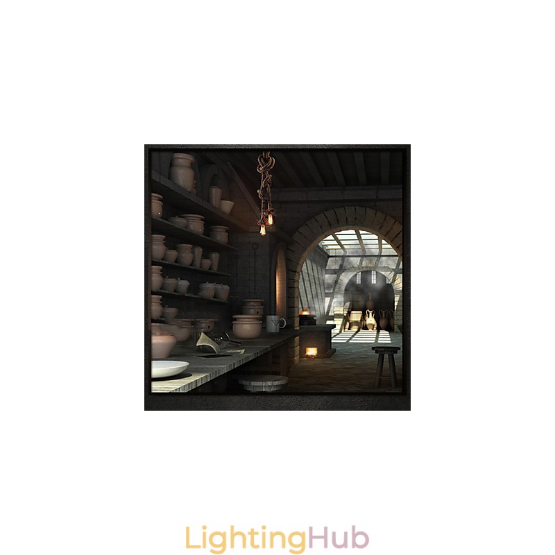 Pendant Lights 2 Lights Industrial wind restoring ancient ways is the cafe counter creative droplight