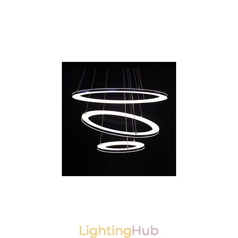 Modern Pendant Light 3 Rings Pendant Lamp Acrylic
