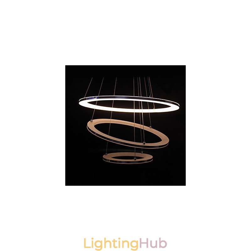 Modern Pendant Light 3 Rings Pendant Lamp Acrylic