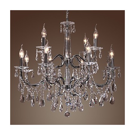 Chandelier Crystal Modern 2 Tiers Living 12 Lights Chandelier Crystal Modern 2 Tiers Living 12 Lights