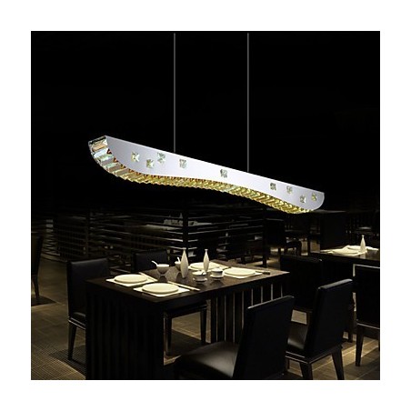 Crystal Pendant Light Chrome Metal Pendant Light Amber or Clear Crystal Crystal Pendant Light Chrome Metal Pendant Light Amber or Clear Crystal