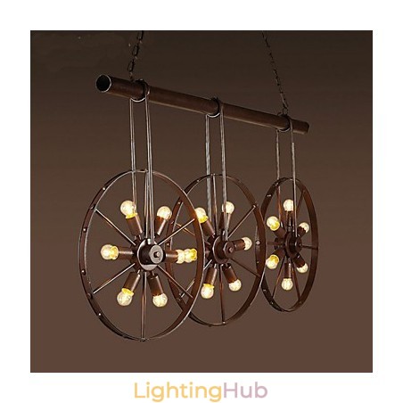 Iron wheel Retro Cafe Chandelier Chandelier Iron wheel Retro Cafe Chandelier Chandelier