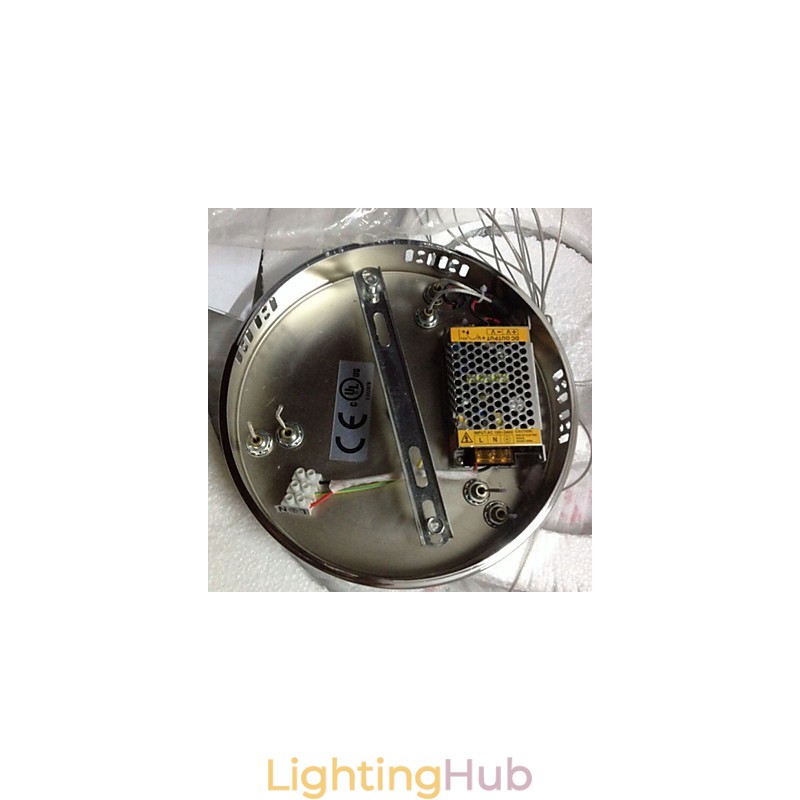 Crystal Pendant Light Ceiling Lighting Clear Crystal Round 4 Rings 40CM 60CM 80CM Source Fixtures