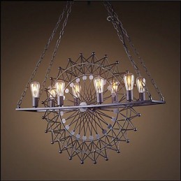 The Skyscraper Wheel Pendant Lamp Industrial Style