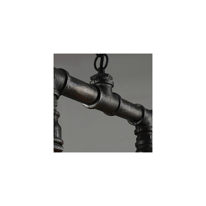 Traditional Classic Vintage Lantern Country Retro Mini Style Painting Metal Pendant Light Dining