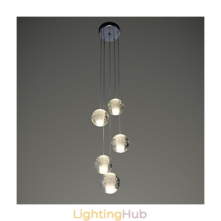 Modern Pendant Light Pendant Lamp Lights G4 Retroifit Chrome Plating Crystal for Stairs Light Modern Pendant Light Pendant Lamp Lights G4 Retroifit Chrome Plating Crystal for Stairs Light