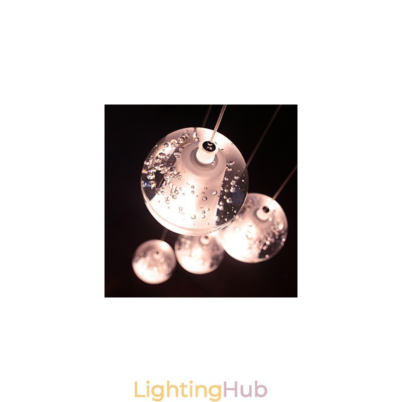 Modern Pendant Light Pendant Lamp Lights G4 Retroifit Chrome Plating Crystal for Stairs Light