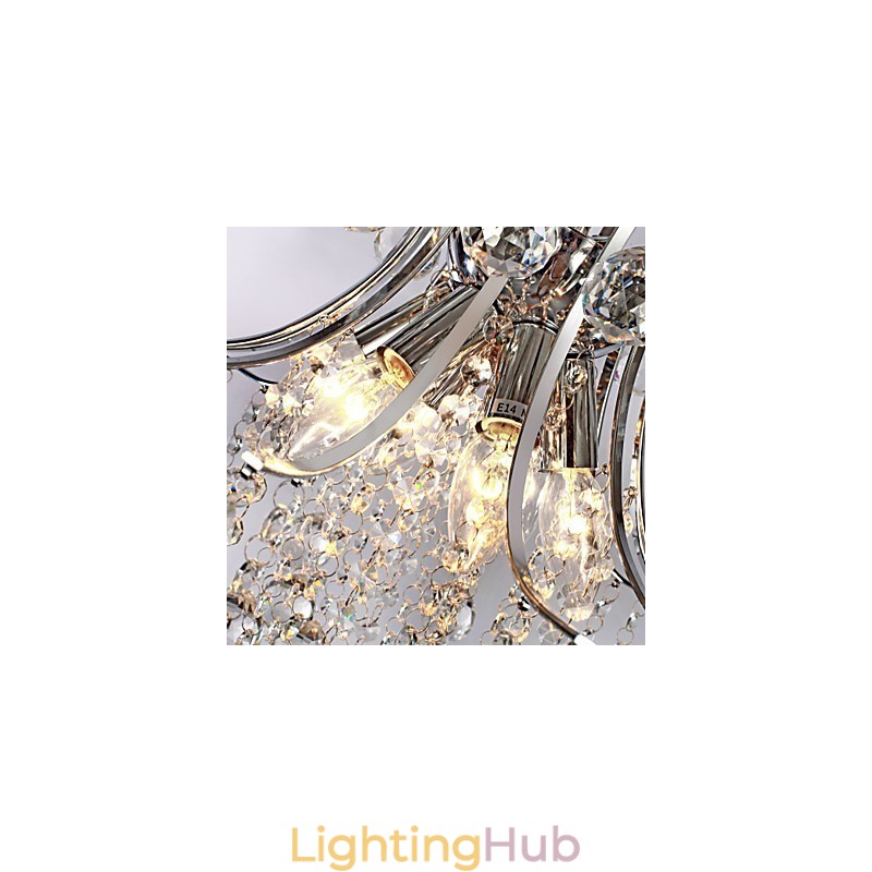 Pendant Light Luxury Modern Crystal Living 6 Lights