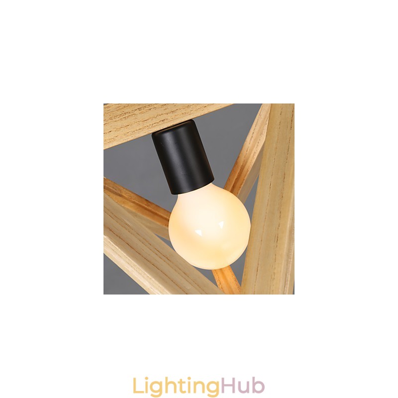 European Style Creative Country Restoring Ancient Ways Triangular Wood Box Droplight