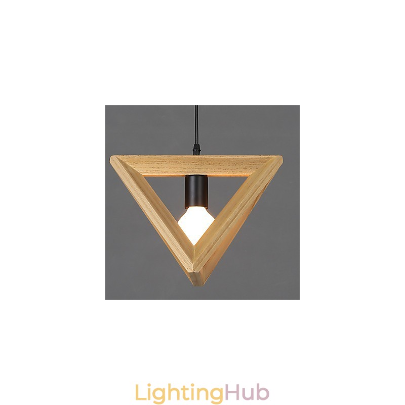 European Style Creative Country Restoring Ancient Ways Triangular Wood Box Droplight