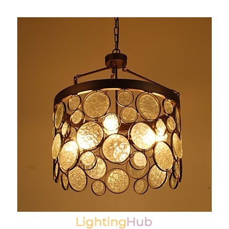 Vintage Iron Glass Chandelier Vintage Iron Glass Chandelier