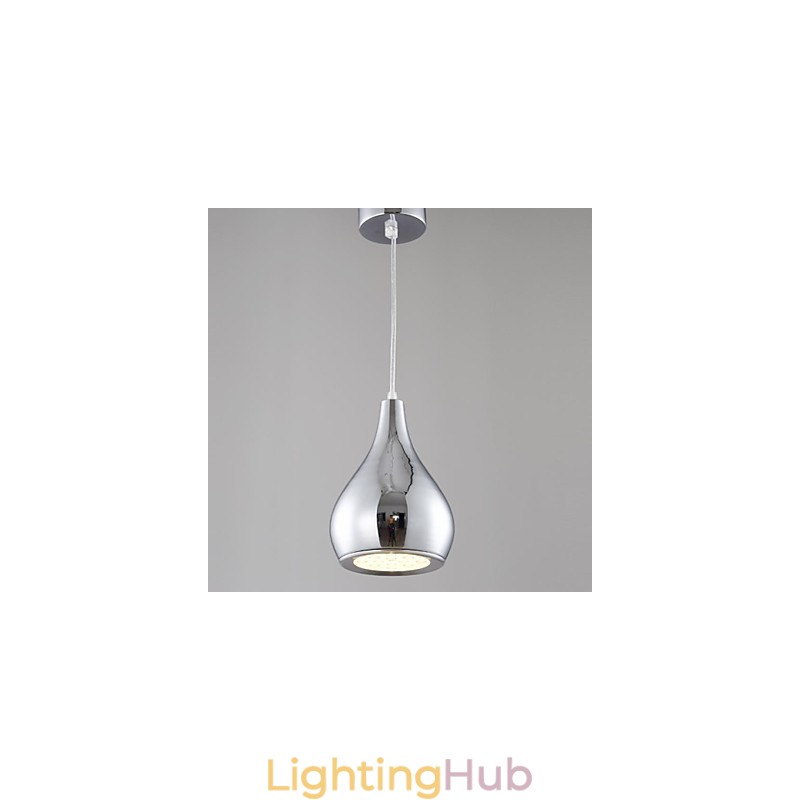 Modern Contemporary Globe Electroplated Metal Pendant Light