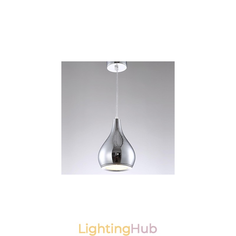 Modern Contemporary Globe Electroplated Metal Pendant Light