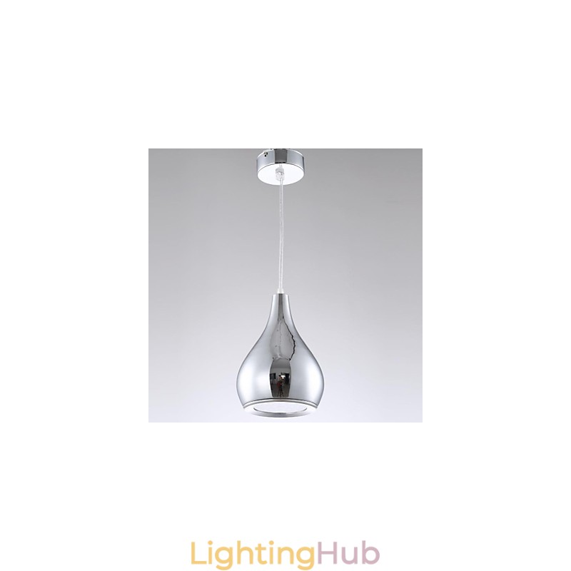 Modern Contemporary Globe Electroplated Metal Pendant Light