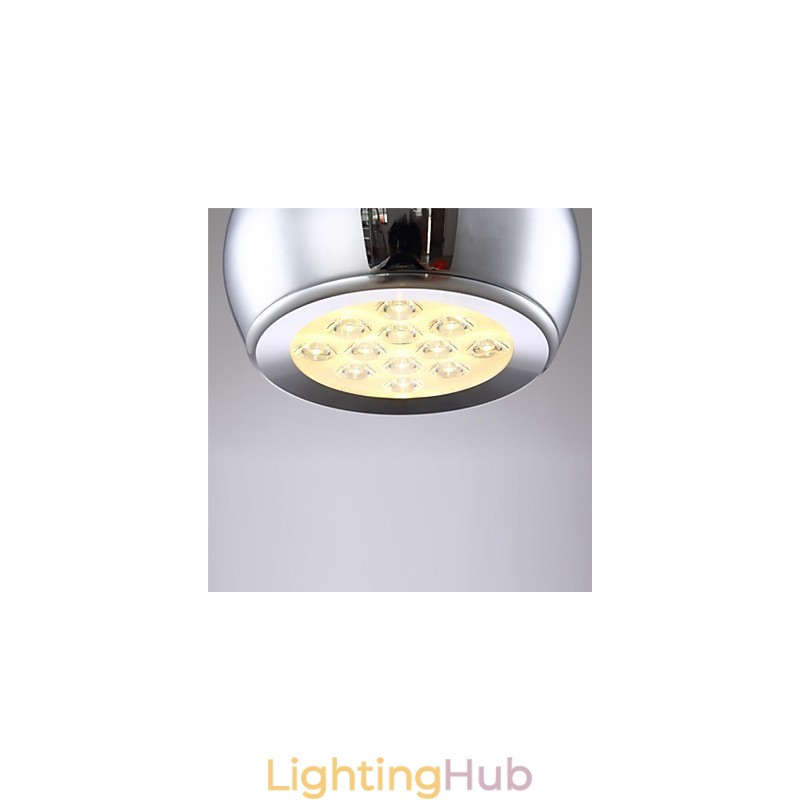 Modern Contemporary Globe Electroplated Metal Pendant Light