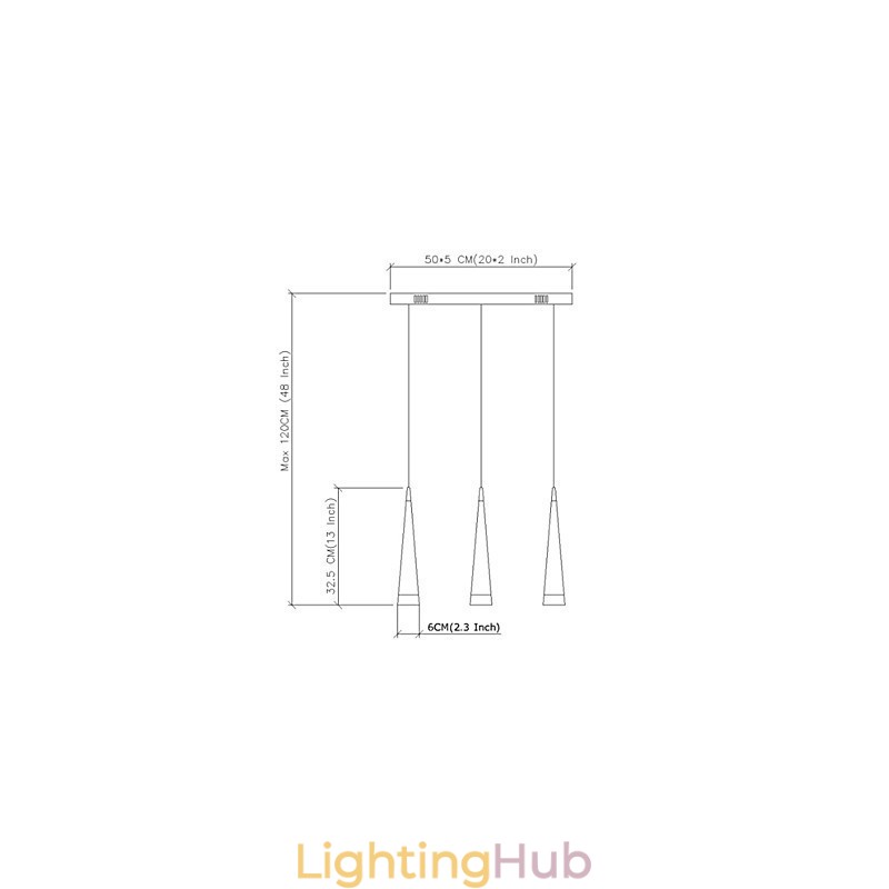 Modern Contemporary Chrome Metal Pendant Light