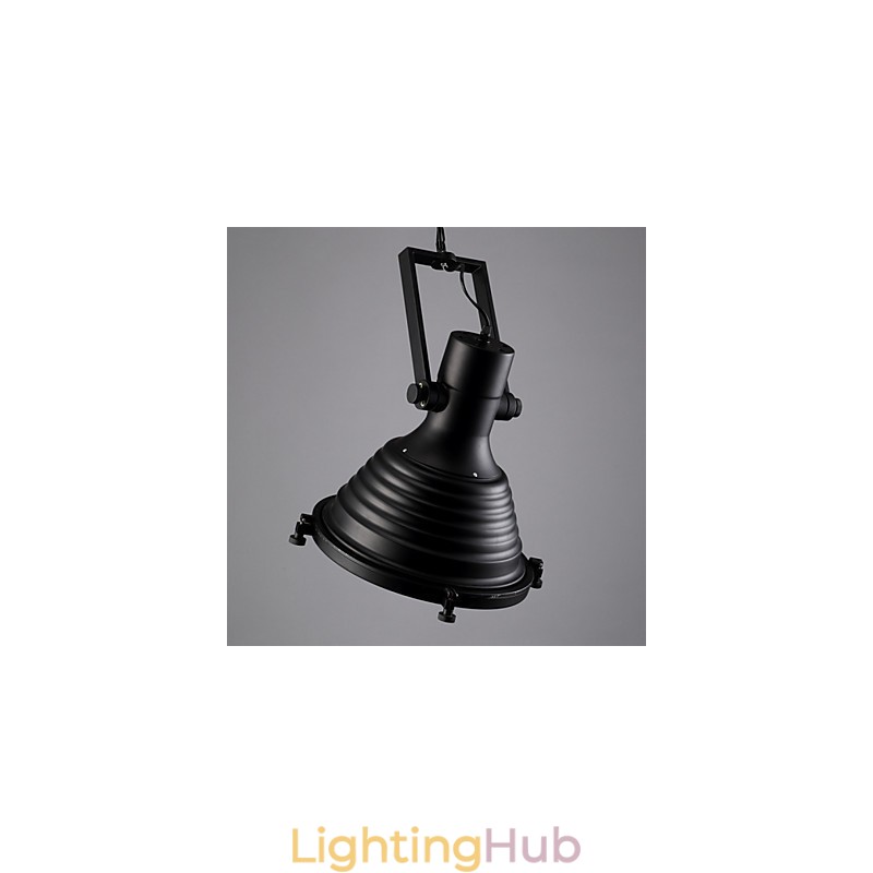 Black Retro Iron Pendant Lamp and Glass Shade Shop