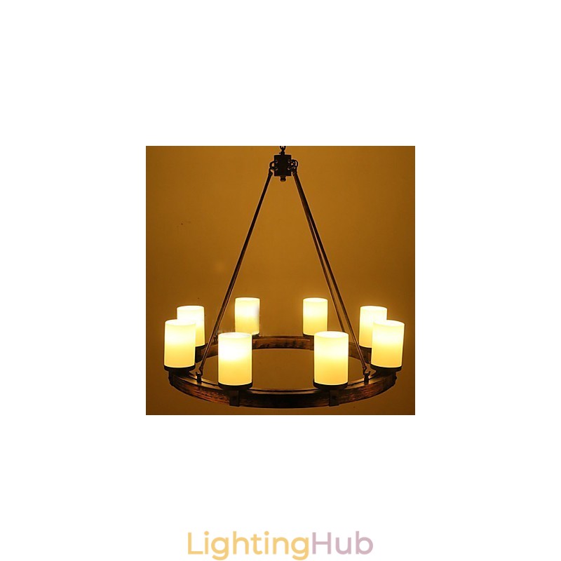 Vintage Old Wood Wooden Chandelier Do