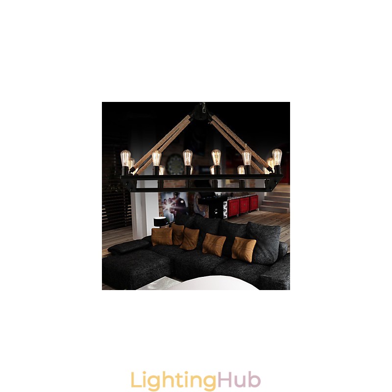 Country Designers Painting Metal Pendant Light