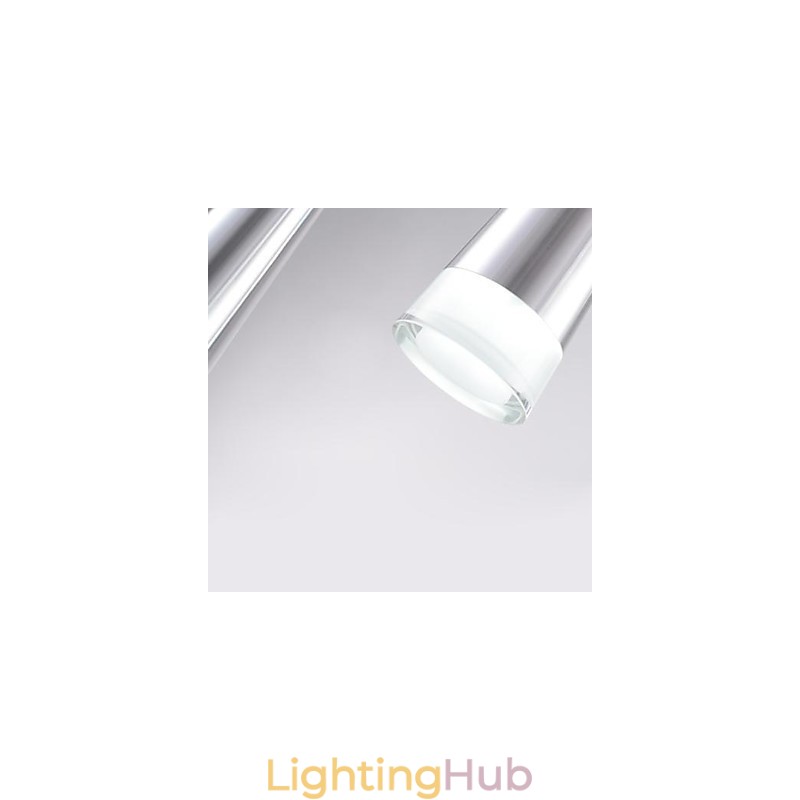 Modern Contemporary Chrome Metal Pendant Light