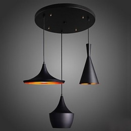 Streamlined Pendant Light in Black