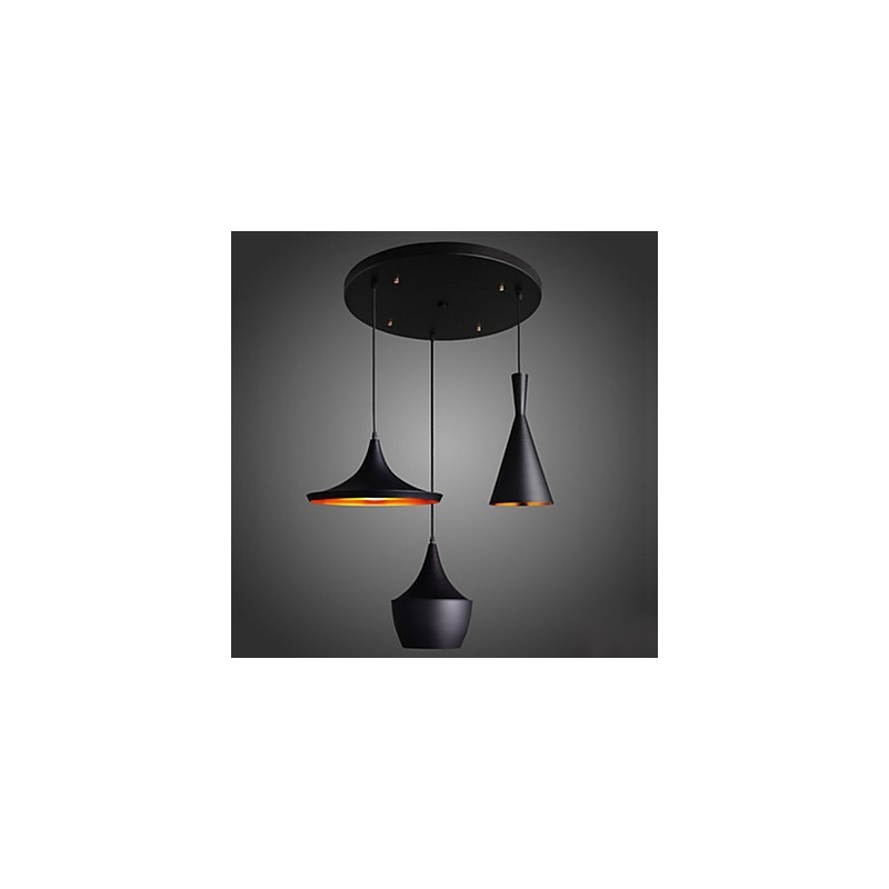 Streamlined Pendant Light in Black