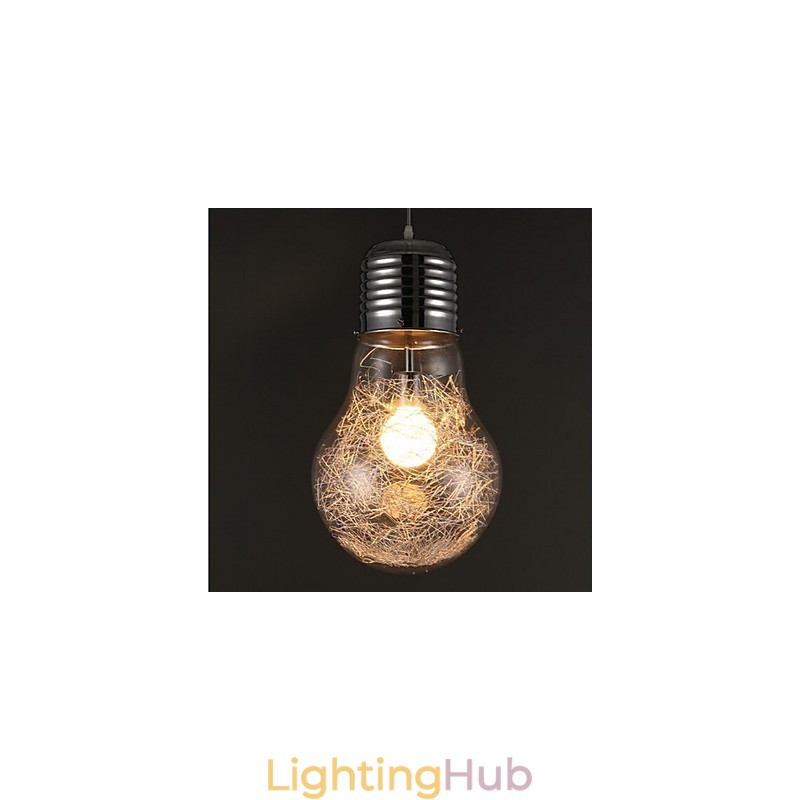 Simple Ideas With A Large Light Bulb Glass Chandelier Droplight Lamp