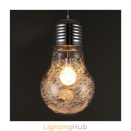 Simple Ideas With A Large Light Bulb Glass Chandelier Droplight Lamp Simple Ideas With A Large Light Bulb Glass Chandelier Droplight Lamp