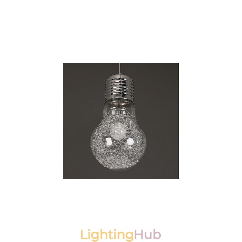 Simple Ideas With A Large Light Bulb Glass Chandelier Droplight Lamp