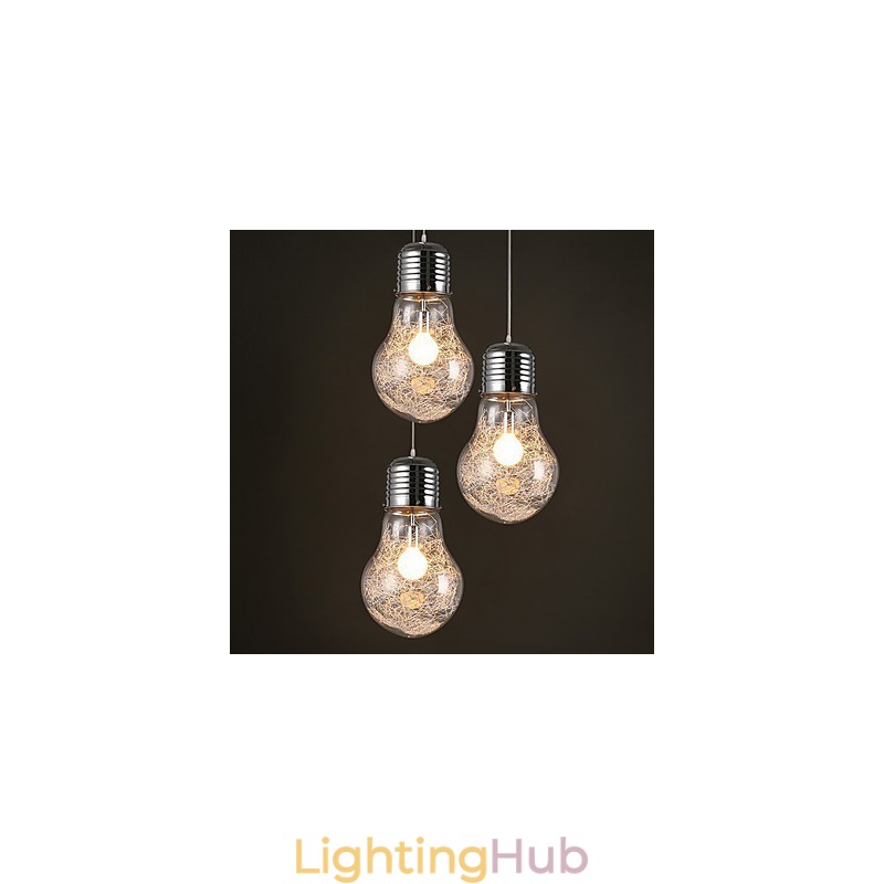 Simple Ideas With A Large Light Bulb Glass Chandelier Droplight Lamp