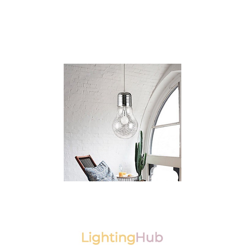 Simple Ideas With A Large Light Bulb Glass Chandelier Droplight Lamp