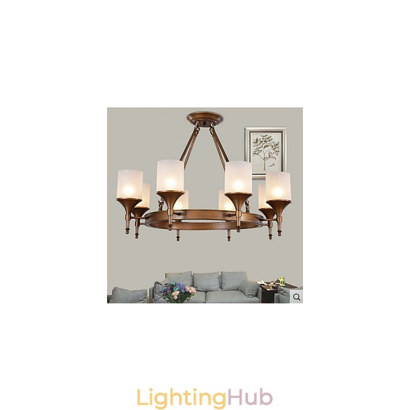 Retro Pastoral Wrought Iron Chandelier